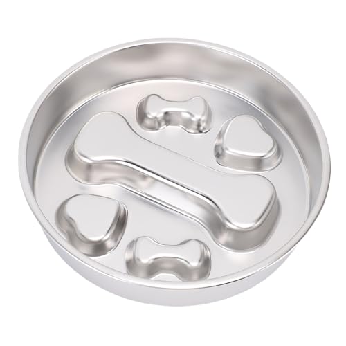 HEEPDD Langsame Feeder Dog Bowl, Langsame Futterhäuschen Schlupf. (Knochenmuster) von HEEPDD
