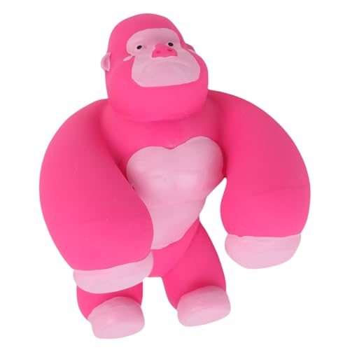 HEEPDD Latex -Hund -Kauspielzeug, Weicher Hund Kauen Spielzeug Haustier Zahne Spielzeug für Zähne Putzen mit Quietschern Niedliche Tierformen für Haustiere, um Angst zu Lindern (Gorilla) von HEEPDD