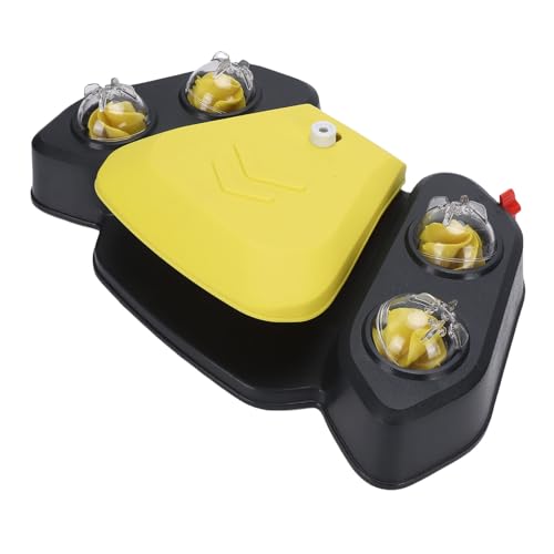 HEEPDD Outdoor -Hundwasserbrunnen, Brunnen Haustier Trinkbrunnen Schritt auf Aktiviertes Hundwasserspender mit Sprühfunktion für Haustiere Hof Gärten Outdoor Hundwasserbrunnen, (Yellow) von HEEPDD
