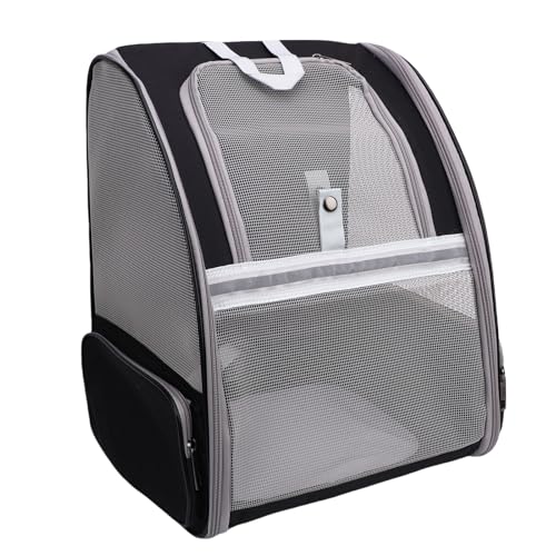 HEEPDD Pet Carrier -, Tragbares Leichtes Design mit Belüftetem Netz für Kleine Mittelgroße Hundekatzen, Ideal für Reise und Ausflüge (Black) von HEEPDD