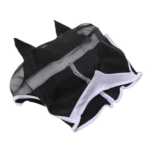 HEEPDD Pferdefliegenmaske, Atmungsaktives Netzdesign Bequeme Sichere Horse -Gesichtsbedeckung mit Ohren für Sommer -Weidentraining -Wettbewerbe und Reitaktivitäten (L) von HEEPDD