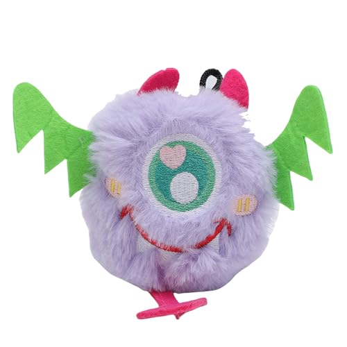 HEEPDD Quietschende Kauenplatten -Katzenspielzeug, Kauspielzeug Katzenminenspielzeug mit Eingebauten Papierglocken -Sound für Kätzchen und Erwachsene Katzen Im Innenspiel Zahne Gummi Massage (Purple) von HEEPDD