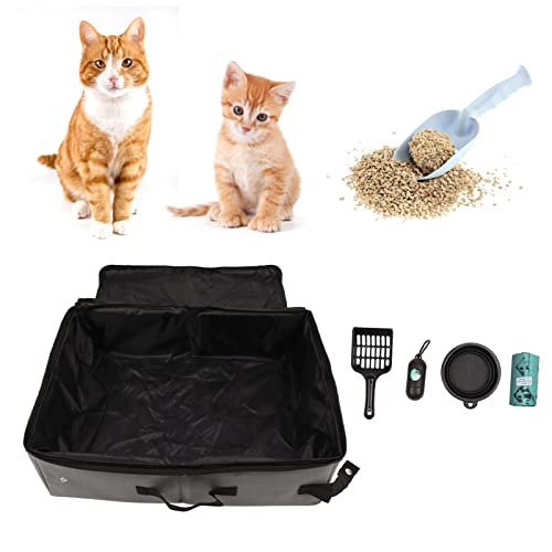 HEEPDD Reise-Katzentoilette, Faltbare Tragbare Katzentoilette, wasserdichte, Auslaufsichere Auskleidung mit Deckel FüR Katzencamping HEEPDD Reise-Katzentoilette, Faltbare Tragbare Katzentoilette, wasserdichte, Auslaufsichere Auskleidung mit Deckel FüR Katzencamping von HEEPDD