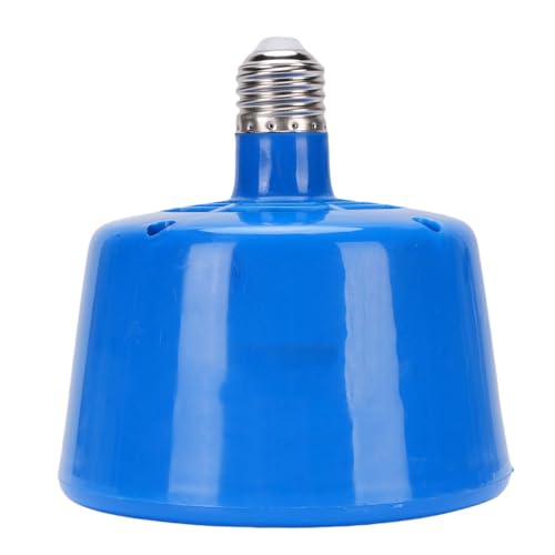 HEEPDD Reptilien -Wärme -Glühbirnen -Temperaturregelung, 5,24 X 5,71 Zoll Energieeinsparlampe für Pet Cages Chicken Coops und Reptil mit Automatischer Wärmeeinstellung (Kunststoff) (Blue) von HEEPDD
