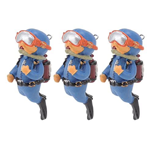 HEEPDD Taucher-Aquarium-Dekoration, schwimmendes Design, verstellbare Position, süße kleine Taucher-Aquarium-Dekoration für schwimmendes Aquarium-Zubehör von HEEPDD