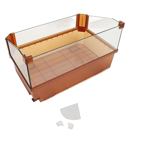 Turtle Tank Starter Kit, Verdickter, Klar Sichtbarer Schildkrötentank aus Glas für Kleine Amphibische Kreaturen, Reptilien Turtle Tank Starter Kit, Verdickter, Klar Sichtbarer Schildkrötentank aus Glas für Kleine Amphibische Kreaturen, Reptilien von HEEPDD