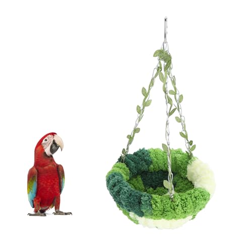 HEEPDD Vogel-Hängematte, Weiches Korallenvlies, Papageiennest, Hausbett, Plüsch, Zum Kuscheln, Haustierhöhle, Hängemattenspielzeug für Sittiche, (Große Hängematte (17 x 32 cm / 6,69 x HEEPDD Vogel-Hängematte, Weiches Korallenvlies, Papageiennest, Hausbett, Plüsch, Zum Kuscheln, Haustierhöhle, Hängemattenspielzeug für Sittiche, (Große Hängematte (17 x 32 cm / 6,69 x von HEEPDD