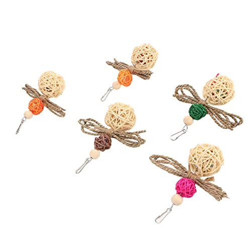 HEEPDD Vogel-Papageien-Hängespielzeug, Sola-Bälle, Sepak Takraw, 5 Stück, Sittichspielzeug für Kleine Papageien, Sittiche, Sittiche, Nymphensittiche, Liebesvögel, Käfigspielzeug, HEEPDD Vogel-Papageien-Hängespielzeug, Sola-Bälle, Sepak Takraw, 5 Stück, Sittichspielzeug für Kleine Papageien, Sittiche, Sittiche, Nymphensittiche, Liebesvögel, Käfigspielzeug, von HEEPDD