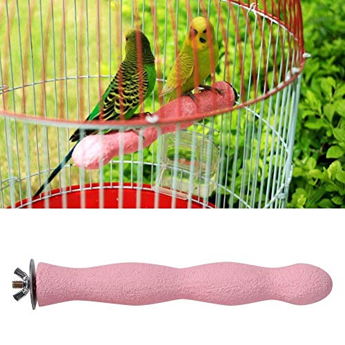 HEEPDD Vogel Sitzstangen, Papagei Klaue und Schnabel Bereiftes Schleifen Bar Stehstock käfig Spielzeug für Sittich African Gray Amazon Cockatoo Wellensittich Nymphensittich(L) von HEEPDD