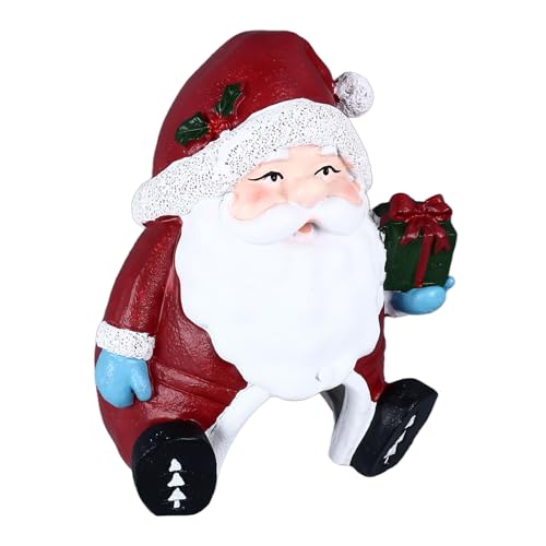 HEEPDD Weihnachts-Aquarium-Dekoration, Harz, Multifunktionale Dekoration für Aquarien, Zuhause, Büro (Weihnachtsmann) von HEEPDD