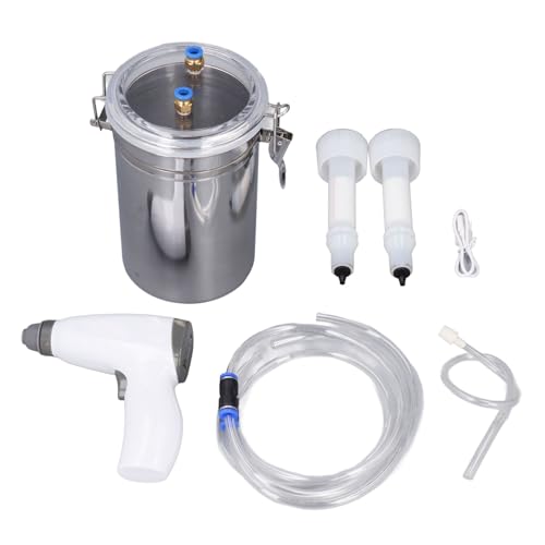 HEEPDD Ziegenmelkmaschine, 2 L, Praktisch, Großes Fassungsvermögen, 5-Gang-Absaugung, Verstellbare Ziegenmelkmaschine, Batteriebetrieben, Elektrisch, Tragbar, Wiederaufladbar, Melkzubehör HEEPDD Ziegenmelkmaschine, 2 L, Praktisch, Großes Fassungsvermögen, 5-Gang-Absaugung, Verstellbare Ziegenmelkmaschine, Batteriebetrieben, Elektrisch, Tragbar, Wiederaufladbar, Melkzubehör von HEEPDD