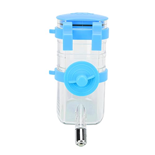 Haustier-Wasserspender, 4-Gang-Trinkgerät, Verstellbarer Hängender Welpen-Wasserflaschenspender (Blau) von HEEPDD