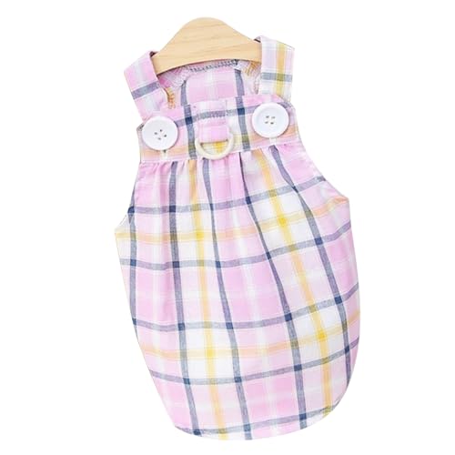 Haustierkleid mit Karierter Dekoration, Hundekleidung, Stoff, Kariert, Weich und Atmungsaktiv, Hundezubehör (XL) von HEEPDD