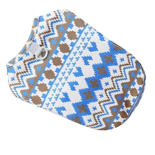 Haustierweste für Frühling und Sommer, Hundekleidung, Geometrische Muster, Stilvolles Hundezubehör mit Geometrischem Muster (XXL) von HEEPDD