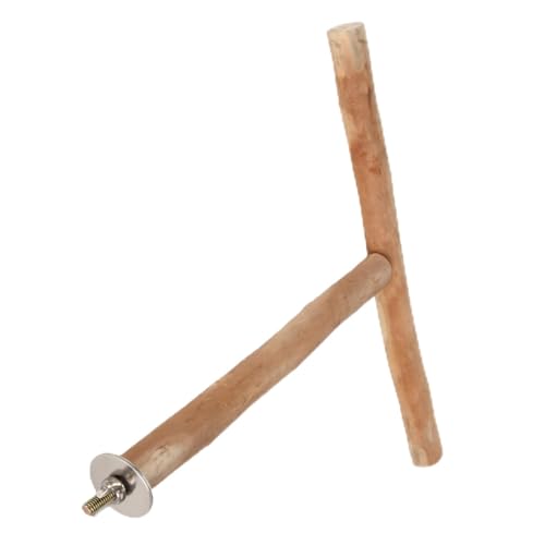 Holz-Vogelstange, Langlebiges T-förmiges Vogelspielzeug, Vogel-Papageien-Sitzstange, Ständer-Set, Haustier-Vogelkäfig, Spaß, Pfotenschleifen, Kauen, Training, Linderung von Holz-Vogelstange, Langlebiges T-förmiges Vogelspielzeug, Vogel-Papageien-Sitzstange, Ständer-Set, Haustier-Vogelkäfig, Spaß, Pfotenschleifen, Kauen, Training, Linderung von von HEEPDD