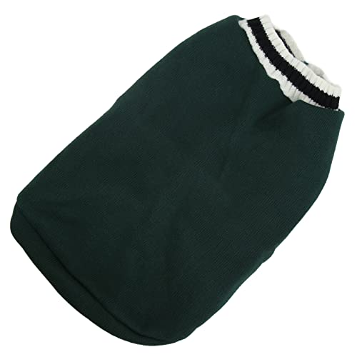 Hundekleidung, Pullover, Weste, Haustierpullover, Campus-Stil, Gestrickter V-Ausschnitt, Bulldoggenpullover für Hunde(L-Grün) Hundekleidung, Pullover, Weste, Haustierpullover, Campus-Stil, Gestrickter V-Ausschnitt, Bulldoggenpullover für Hunde(L-Grün) von HEEPDD
