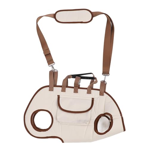 Hundeliftgurtstierträgertasche, Atmungsaktive Katzenbeutel mit Stoßdämpferung Lanyard Dacharbeit Nutzt den Ganzkörpersicherheitsgurt für den BAU des Reisens (L) von HEEPDD