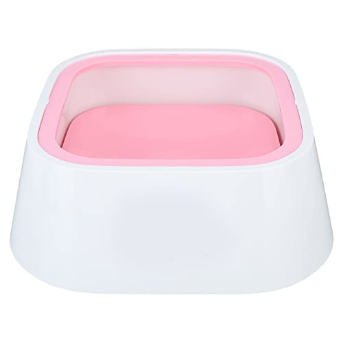 Hundenapf für Langsames Trinkwasser, Futternapf für Langsames Wasser für Haustiere, Auslaufsicher, 1 L, Einfache Reinigung für Zuhause (Rosa) von HEEPDD