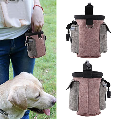Leckerli-Tasche für Hundetraining, Tragbare Haustier-Fütterungstasche, Haustier-Fütterungstasche für Hunde, Welpen-Leckerli-Tasche (Hell-Pink) von HEEPDD