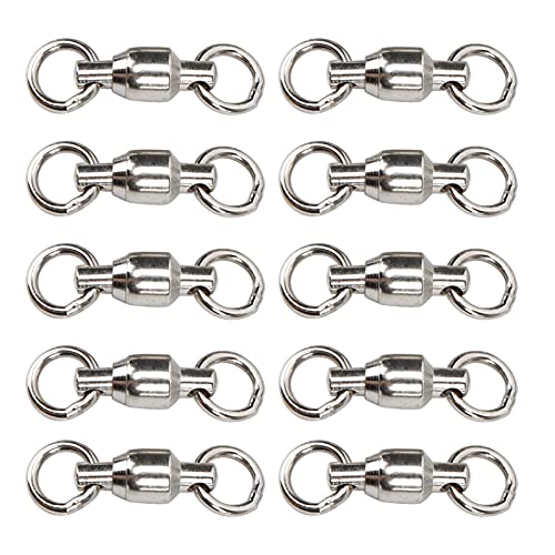 Pet Birds Training Leine Ringe, 10PCS Bird Foot Rings Metall Bird Leg Ring Edelstahl für das Training von Haustieren (4#) von HEEPDD