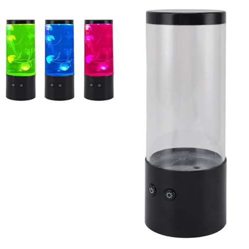 Quallenlampe, Aquarium, Farbwechsel, Tragbares Quallen-Nachtlicht, LED-Stimmungslampe, Heimdekoration für Zimmer, Büro, Nachtlicht, Flüssigkeitsbewegungslampe, Ideales für, Quallenlampe, Aquarium, Farbwechsel, Tragbares Quallen-Nachtlicht, LED-Stimmungslampe, Heimdekoration für Zimmer, Büro, Nachtlicht, Flüssigkeitsbewegungslampe, Ideales für, von HEEPDD