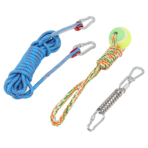 Spring Pole Hundeseilspielzeug, Sicherheitshund Zum AufhäNgen, Bungee-Zugspielzeug, Flexibler Spaß FüR Mittelgroße Hunde Spring Pole Hundeseilspielzeug, Sicherheitshund Zum AufhäNgen, Bungee-Zugspielzeug, Flexibler Spaß FüR Mittelgroße Hunde von HEEPDD