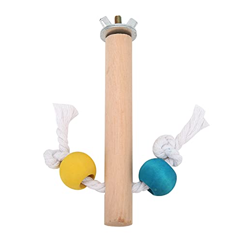 Vogelkäfig Barsch, Vogel Stehstab Mit Baumwollseil Aus Naturholz Holz Sitzstangen für Vogelkäfige Vogel Stehstab Sitzstangen für Vogelkäfig für Vogelkäfig für Vogel(1,5 * 10CM:) von HEEPDD