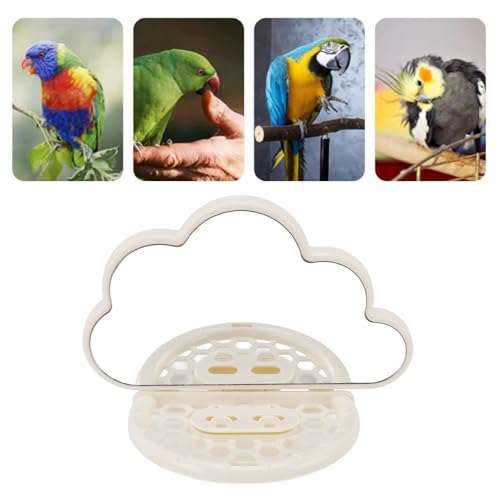 Vogelperch mit Spiegel und Edelstahl -Fütterungsbechern, Vogelspiegel Hölzerne Hanging Swing Interactive Play Toys Barch Vogelspielzeug für Papageienbrüftung Vogelperch mit Spiegel und Edelstahl -Fütterungsbechern, Vogelspiegel Hölzerne Hanging Swing Interactive Play Toys Barch Vogelspielzeug für Papageienbrüftung von HEEPDD