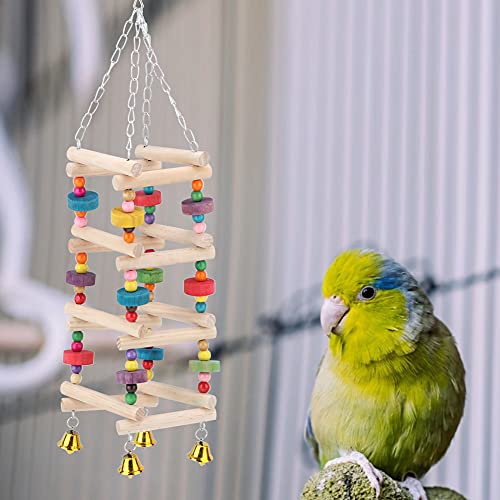 HEEPDD Vogelschaukel Spielzeug, Langlebige Bunte Perlen Papageien Kauspielzeug, Papageien für Vögel von HEEPDD