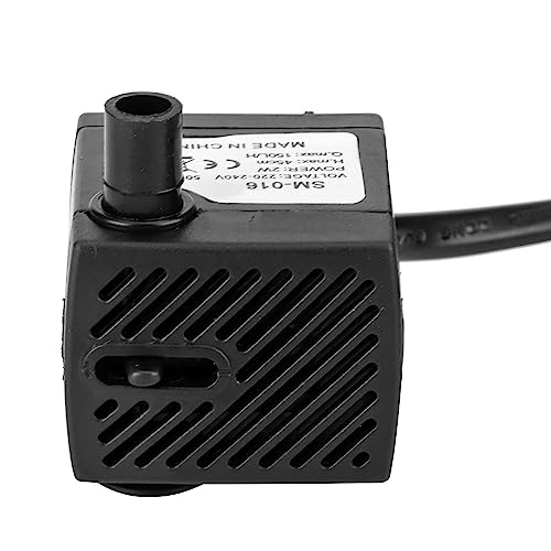 HEEPDD Wasser-Tauchpumpe, Geräuscharme, Ultraleise Mini-Tauchwasserpumpe für Springbrunnen für Aquarien (SM-016 EU-Stecker) von HEEPDD