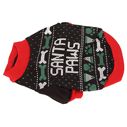 Weihnachts-Hunde-T-Shirt, Leichtes und Bequemes Winter-T-Shirt aus Polyester FüR Kleine Hunde (S) von HEEPDD