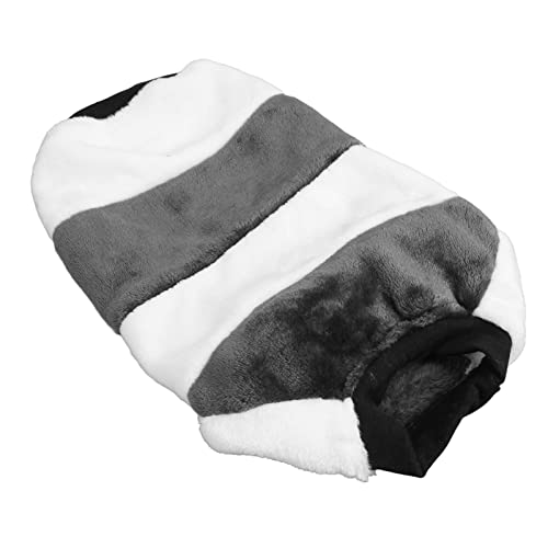 Winterkleidung für Hunde, Fleece gepolstert, grau, weiß, Patchwork, warme Hundemäntel für kleine Hunde für Teddy XS von HEEPDD