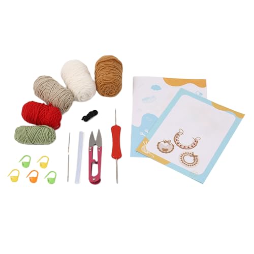 HEEZOU Häkel-Lätzchen-Set für Anfänger, Kitting, Basteln, Häkeln, Haustier-Halswärmer-Set mit Schritt-für-Schritt-Videoanleitung (evtl. nicht in deutscher Sprache) von HEEZOU
