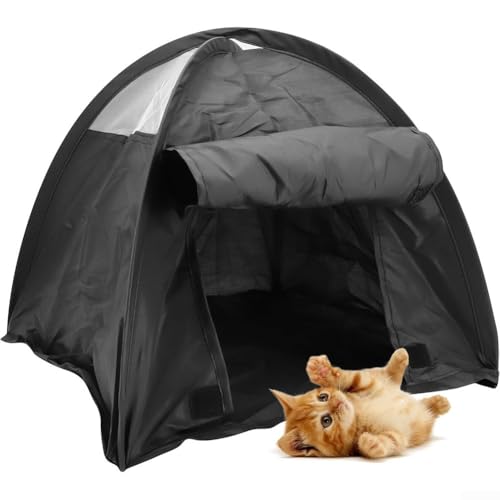 HEIBTENY Haustierzelt, tragbar, Rückzugsort, leichter und geräumiger Polyester-Unterschlupf für Ihre geliebten pelzigen Freunde für kleine Hunde und Katzen von HEIBTENY