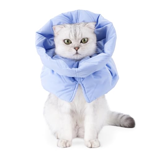 Katzenkegelkragen einstellbar warmes weiches Katzenkegel Anti-Kratzer-Stop Licking Folding Cat Recovery Collar Wiederverwendbare Kätzchenkegel M-Leinen von HEKARBAMILL