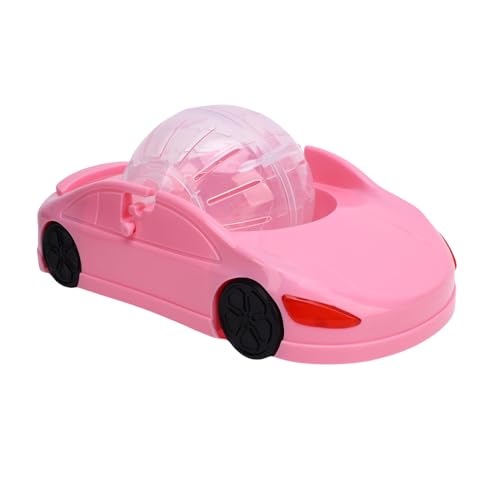 HELEVIA Hamster -Trainingskugel Sportwagen, Plastik Glatt Rotierender Hamster -Laufballspielzeug, für die Ermutigung der Naturbewegungsgewohnheiten (Rosa) von HELEVIA