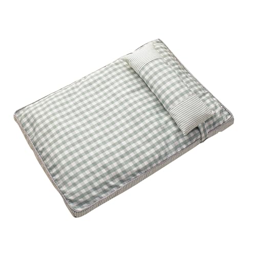 HELEVIA Hundeschlafsofa, Abnehmbar, Waschbar, 4 Jahreszeiten, Universell, Bequem, Weich, Kariert, Katzenbett Heimtierbedarf (S) von HELEVIA