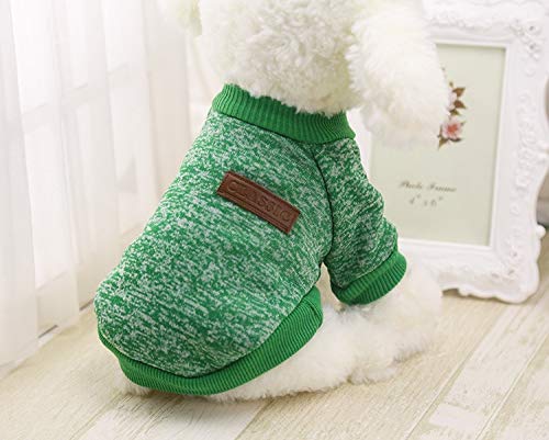 HELLOYOUNG Classic Winter Warm Dog Clothes Puppy Pet Cat Jacket Coat Fashion Soft Sweater Clothing for Chihuahua Yorkie 9 Colors XS-2XL (02) von HELLOYOUNG