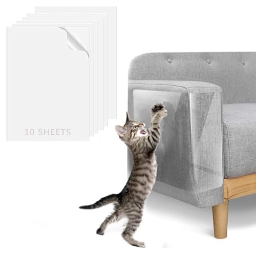 Katze Kratzschutzfolie,10 Stück Doppelseitig Kratzpads für Katzen mit Selbstklebend,Katze Kratzschutzfolie für Sofa Möbel Tür Kratzschutz,Anti Kratz Katzen Folie für Sofa,Wand Kratzmatten Katze Kratzschutzfolie,10 Stück Doppelseitig Kratzpads für Katzen mit Selbstklebend,Katze Kratzschutzfolie für Sofa Möbel Tür Kratzschutz,Anti Kratz Katzen Folie für Sofa,Wand Kratzmatten von HELOVGE