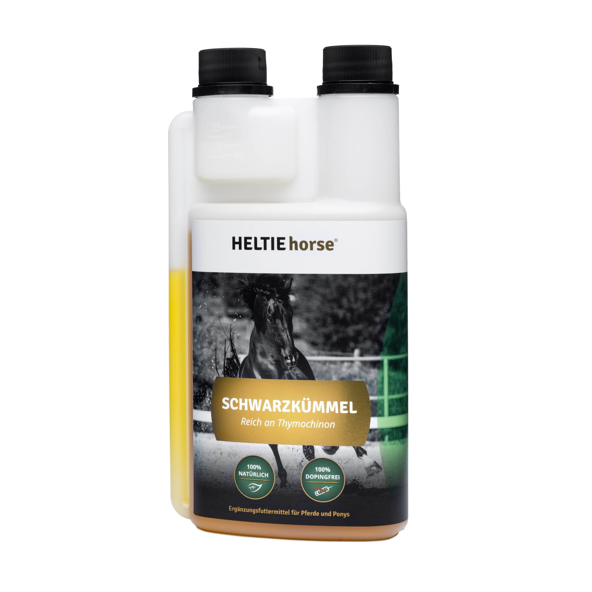 Heltie horse® Schwarzkümmel 500ml Unterstützt Regeneration & Gesundheit von HELTIE horse®