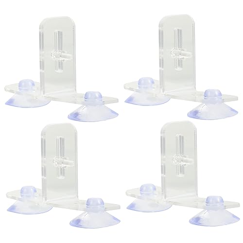 4 Sätze Teiliges Saugnapf Aquarium Trennwand Wasserdurchlässige Isolationsplatte für Fische Langlebig und Sicher für Aquarien und Fischhaltung von HEMOTON