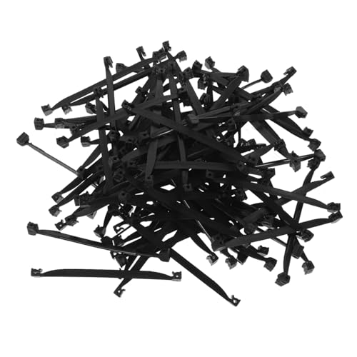 HEMOTON 1 Krawattenkarte Anlage Wein-Clips Unterstützung Unterstützt Pflanzengreifer-Clip Pflanzenclips Für Kletterpflanzen Pflanzenkletterklemme Weinrebe Garten Krawatten Black Plastik von HEMOTON