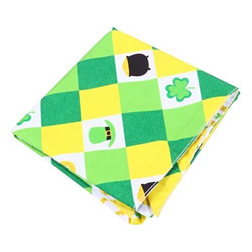 HEMOTON 1 PC Lätzchen Hundebälle St Patricks Hundehalstuch Welpenhalsbänder Für Kleine Welpen Lätzchen Für Haustierhunde Haustiermahlzeit Halstuch Irisch Grün Haustierschal von HEMOTON