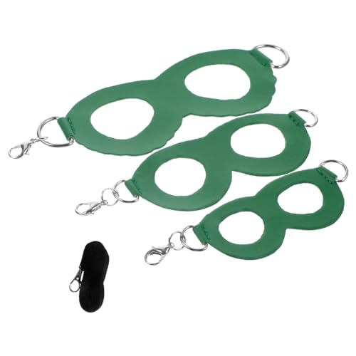 HEMOTON 1 Satz Frettchen Hängematte Tiere Ratte Kaninchen Hamsterbettwäsche Frettchenkäfig Eidechsenkleidung Leine Reptil Meerschweinchengeschirr Katzengeschirr Welpe Wurf Hund Leder Green von HEMOTON