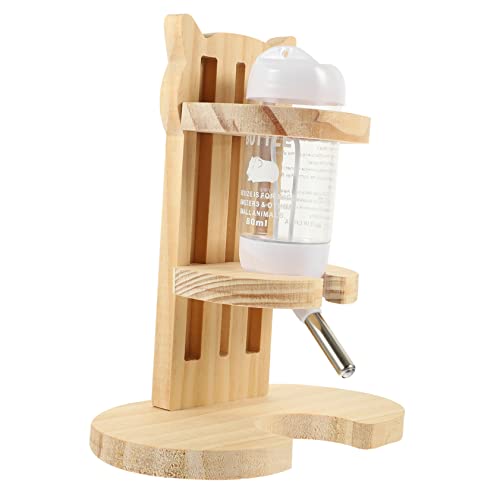 HEMOTON 1 Satz Hamster Trinkflasche mit Ständer Transparente Wasserflasche für Kleine Tiere aus Hochwertigem für Hamster Meerschweinchen und Chinchillas von HEMOTON