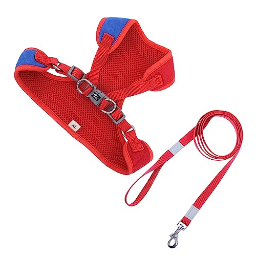 HEMOTON 1 Satz Haustier Hundeleine hundegurt hundelaufband Dog Accessories hundspielzeug Dog Toy einstellbar Chihuahua-Geschirr verstellbare Haustierleine Hundegeschirr atmungsaktives Netz von HEMOTON