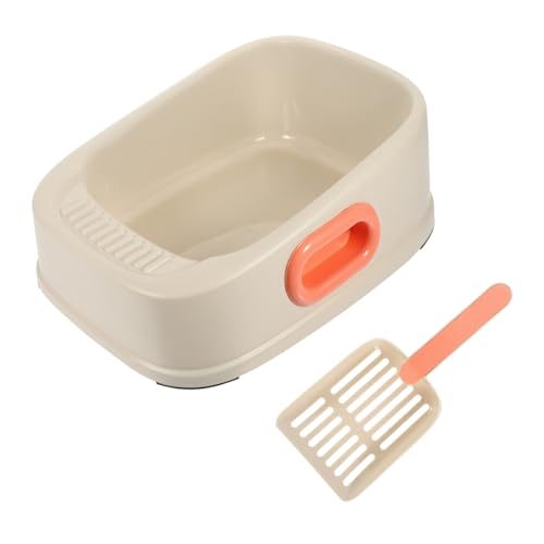 HEMOTON 1 Satz Katzentoilette Katzensandpfanne Mülleimer Pads Katzenklo Halbgeschlossenes Katzentöpfchen Wurf katzenstreu Haustierkatzenbecken Toilettenartikel für Haustiere Plastik HEMOTON 1 Satz Katzentoilette Katzensandpfanne Mülleimer Pads Katzenklo Halbgeschlossenes Katzentöpfchen Wurf katzenstreu Haustierkatzenbecken Toilettenartikel für Haustiere Plastik von HEMOTON
