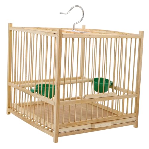 HEMOTON 1 Satz Kleiner Vogelkäfig aus Leicht zu Reinigende Transportbox für Vögel für Wellensittiche und Andere Kleine Singvögel Zwei Futtertöpfen HEMOTON 1 Satz Kleiner Vogelkäfig aus Leicht zu Reinigende Transportbox für Vögel für Wellensittiche und Andere Kleine Singvögel Zwei Futtertöpfen von HEMOTON