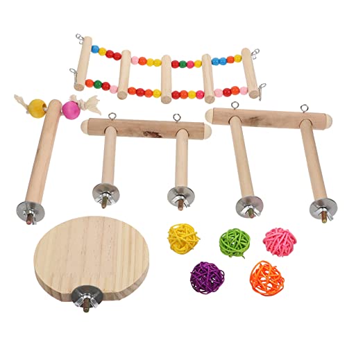 HEMOTON Papageien Kauspielzeug Für Schnabelpflege Vogel Spielzeug Für Sittiche Nymphensittiche Übung Haustier Beschäftigungsspielzeug Für Alleinige Vögel von HEMOTON