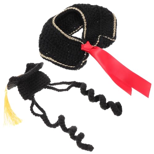 HEMOTON 1 Set Haustier Drag Kleidung Hundeanzug Hundekostüme Zubehör Geschirr Hunde Haustierkleidung Geschenkanhänger Outfits Abschluss Hundeoutfit Welpen von HEMOTON